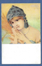 Raphael Kirchner Antique Vintage Postcard Glamour La Glaneuse, The Gleaner