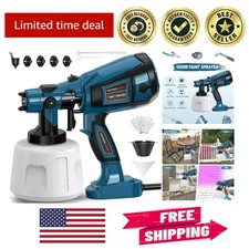 Effortless Paint Sprayer Tool: 1000W Motor & 4 Nozzles for Precision Painting