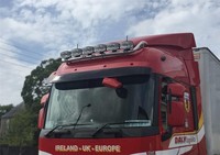 Bragan™ Chrom Edelstahl DachträGer Mit Leds FüR Renault T Range LKW Vorne