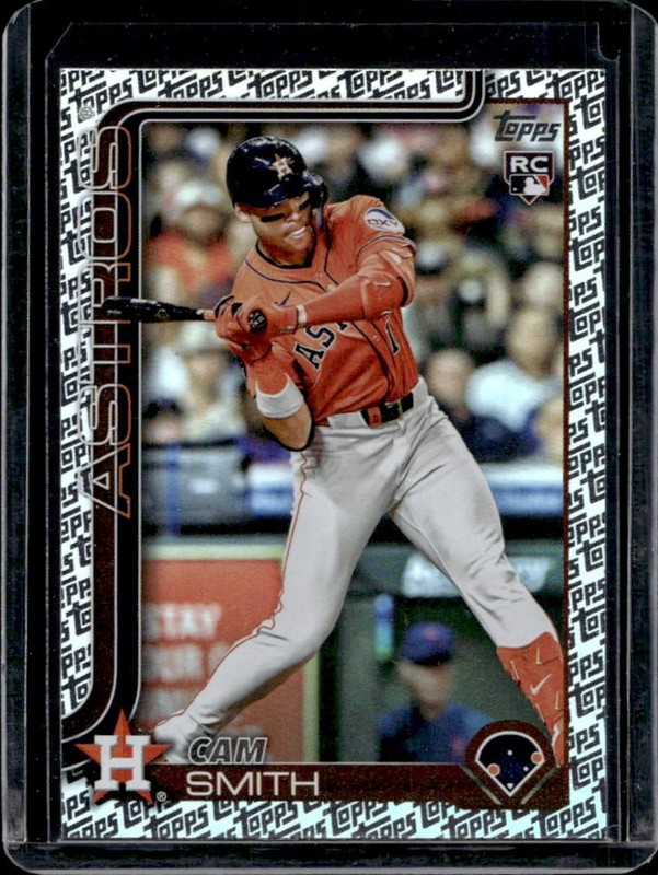 2025 Topps Update Cam Smith RC Foil Pattern Rookie #US298 Astros