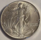 1986 1 Troy oz America Silver Eagle (Unc.) $1 USD 1st In The Series - 0.999 Fine
