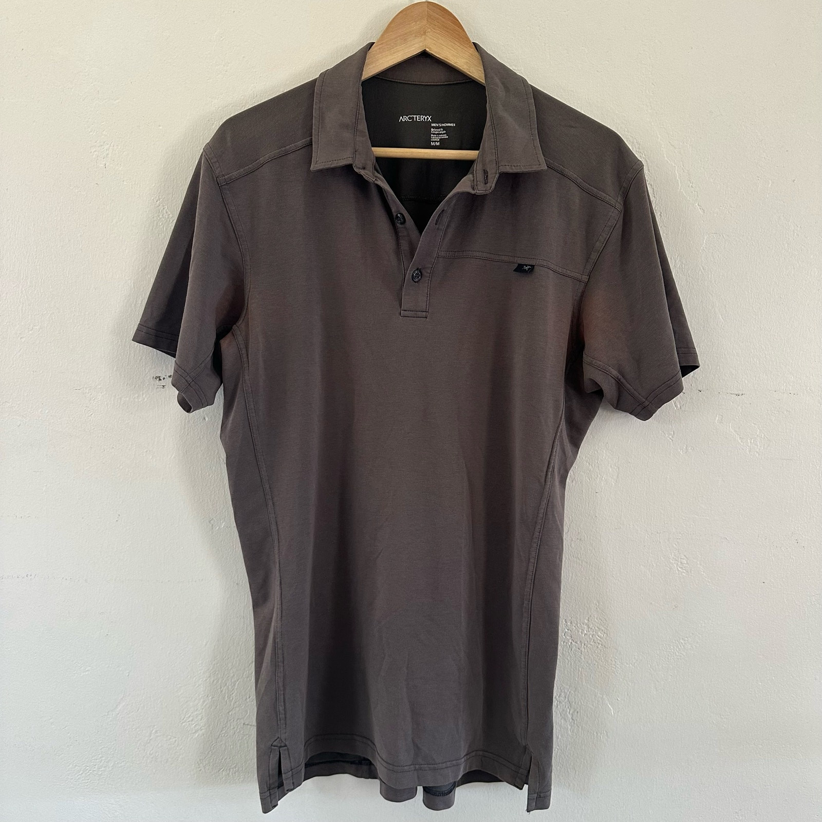 ARC'TERYX Polo Arc’teryx Relax Fit Manica Corta Grigio Taglia Media ** Leggi Descrizione
