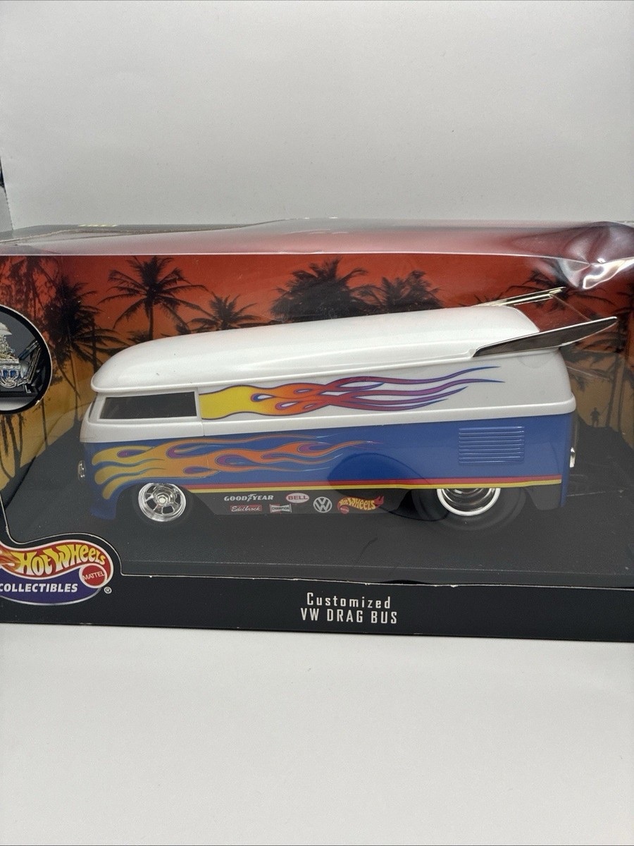 Hot Wheels Collectibles Customized VW Drag Bus 1:18 Scale NIB | eBay