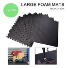 12PCS Large Interlocking Foam Flooring Heavy Duty Foam Mats Gym Fitness Floor Ti