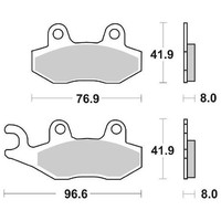 Bremsscheiben SBS 611 HF Suzuki LT R Quadracer 450 2006 2010