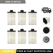 6x 496-5 Fuel Tank Filter Element For Diesel Gasoline Biodiesel Water Separate