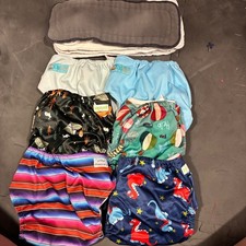 lot of 6 Alvababy Wegreeco Little Alaskans Cloth Diap Pocket Inserts OS