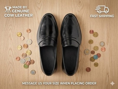 Hudson Black Loafers for Men   Uniquely Handcrafted Elegance for Every Occasion
