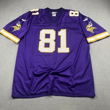 Vintage Minnesota Vikings Legend Chris Walsh #81 Jersey Mens XL Purple Rare Puma