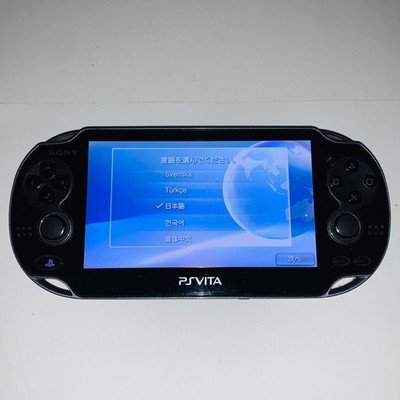 PS Vita WLAN Modell Crystal Black PCH-1100 Guter Zustand
