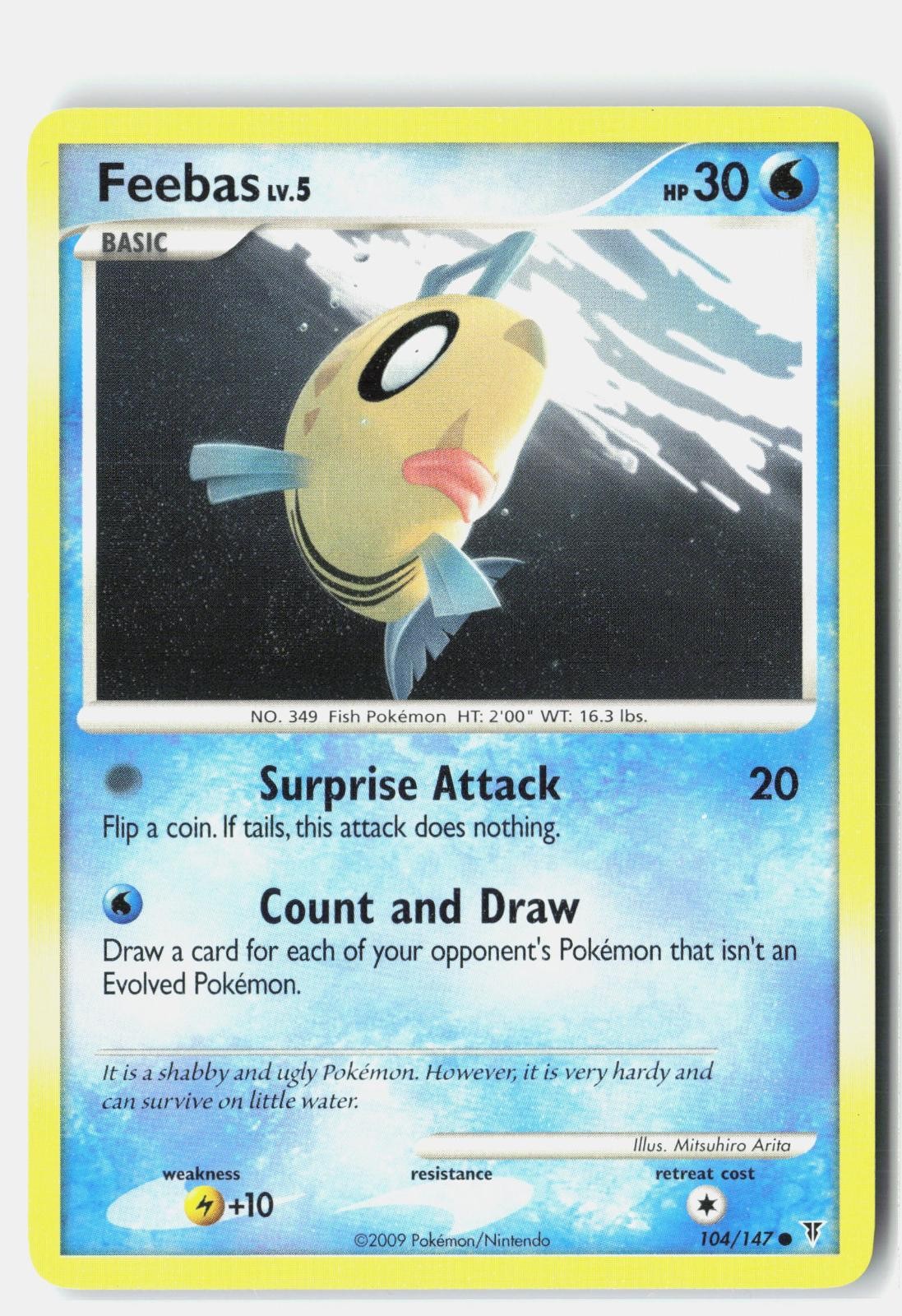 Feebas 104/147 Common Supreme Victors Pokemon Lightly Played Mitsuhiro Arita