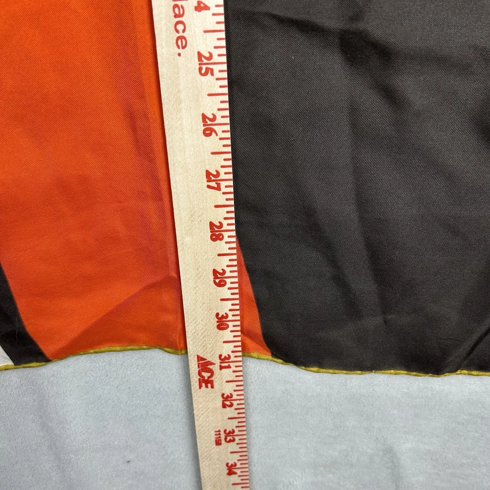 Bufanda de seda Eco 100 % seda arte industrial modernista para usar 30X30 vintage MCM Foto 4 de 4