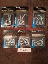 16 Asstd Sizes Mint Craft Zinc Plated Screw Eyes