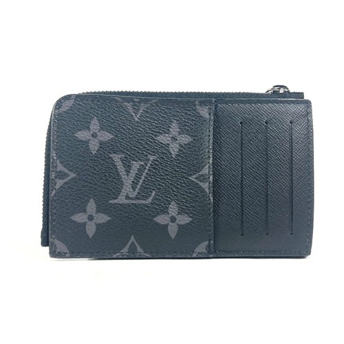 LOUIS VUITTON Hybrid Compact Bi-fold Wallet Monogram Eclipse Canvas Black M81568