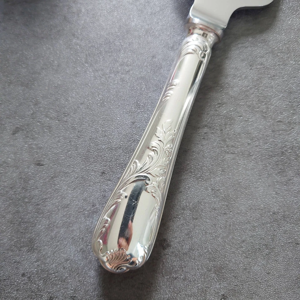 Servidor de pasteles Christofle Marly 1 pieza cubiertos plateados excelente Foto 2 de 4