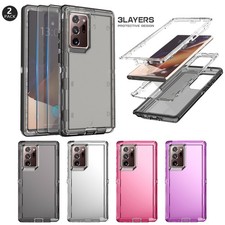 For Samsung Galaxy Note20/Note20 Ultra Clear Case Cover / Glass Screen Protector