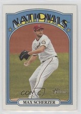 2021 Topps Heritage SP Action Image Variation Max Scherzer #181 0rf