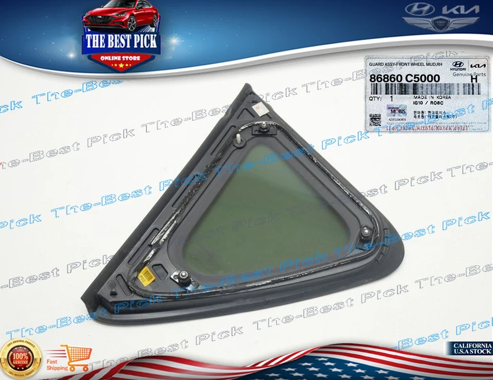 ⭐OEM⭐ Painel traseiro quarto janela vidro esquerdo MOTORISTA 87810B2020 KIA SOUL 2014-2019 - Imagem 4 de 4