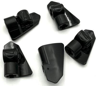 Lego 5 New Black Technic Panels Fairing # 7 Very Small Smooth Short Side A Parts
