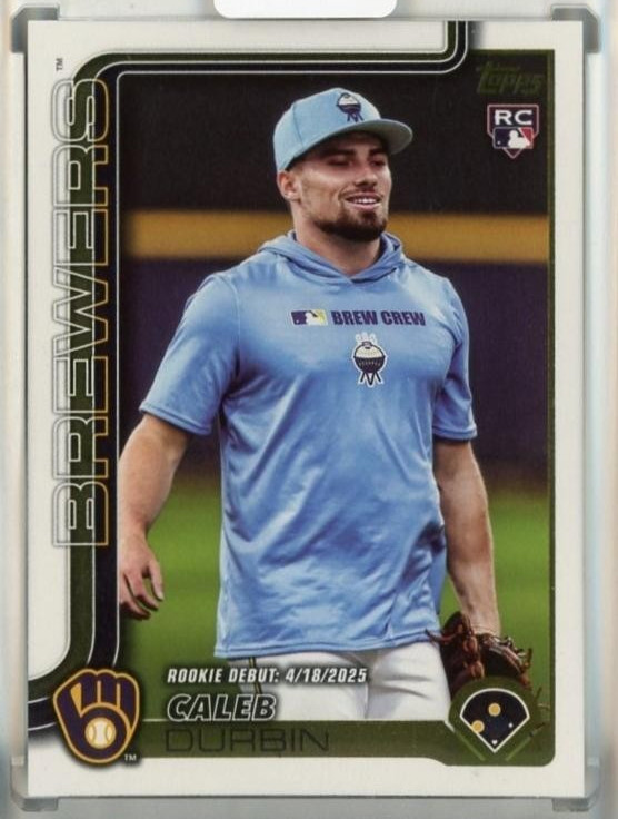 2025 Topps Update Caleb Durbin Golden Mirror Variations RC #US59