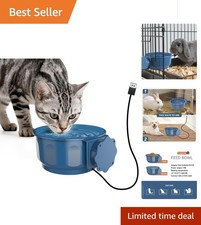 Portable Indoor Pet Thermal Bowl - 600ML Hydration Solution for All Small Pets