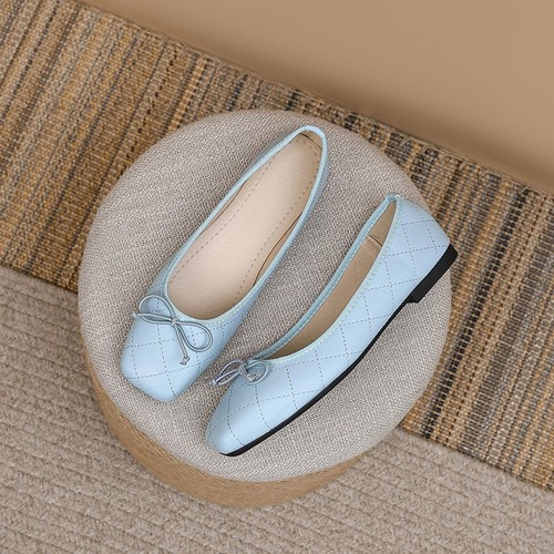 Square Toe Pumps Shoes Women Flat Shoes Elegant French Flat Slip on Casual Shoes - Picture 17 of 29
