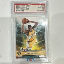 Kevin Durant 2007-08 Upper Deck NBA Rookie #11 PSA 10 Seattle Supersonics