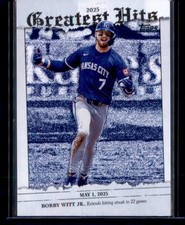 2026 Topps #GH-18 Bobby Witt Jr. 2025 Greatest Hits