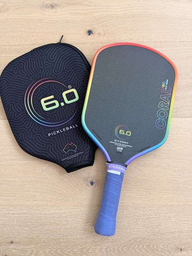 Coral Pro 'Rainbow' Edition 16mm Six Zero Pickleball Paddle 6.0