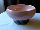 VINTAGE MCCOY POTTERY BOWL PLANTER 5 1/2" PEDESTAL LINE HTF PINK 1959