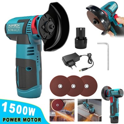 12V Cordless Electric Angle Grinder 18500rpm Lithium Battery Mini Polishing