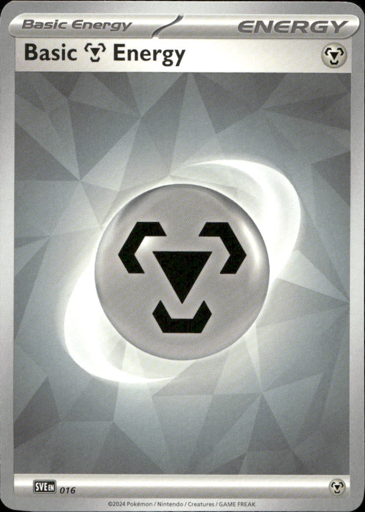 Basic Metal Energy - 0 16 SVE Scarlet & Violet Energies C NM English Pokémon