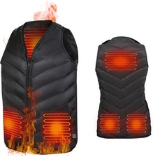 Electric Heated Vest Waterproof Heating Vest for Men Women Adjustable Size/Temp