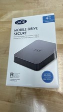 LaCie Mobile Drive Secure 4TB USB-C External Hard Drive — Brand New