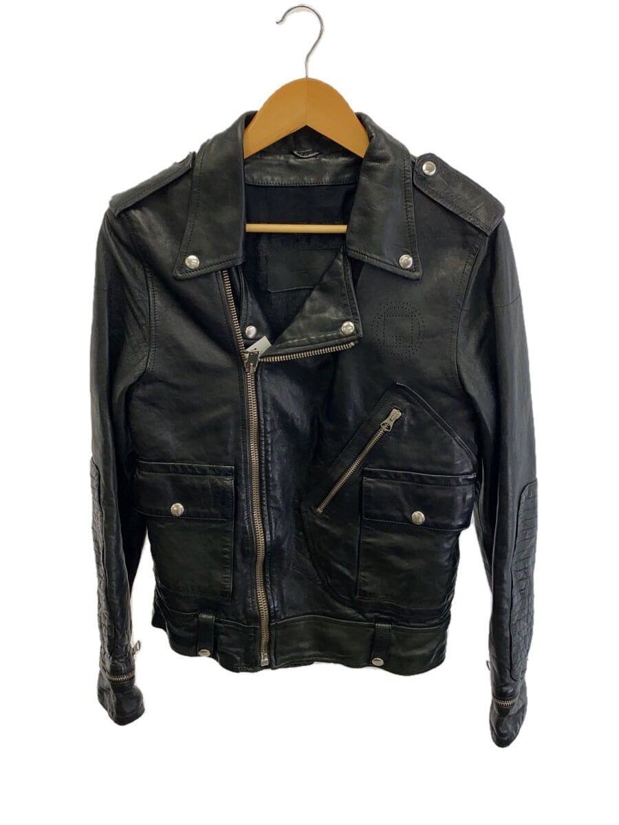 ［eurokenvy］ Double Rider's Jacket GOLDEN GOOSE RIDERS JACKET DOUBLE XXS LEATHER Black G23U 537