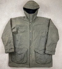 Filson Shelter Cloth Foothills Parka Men XL Mackinaw Wool Lined Waxed Jacket USA