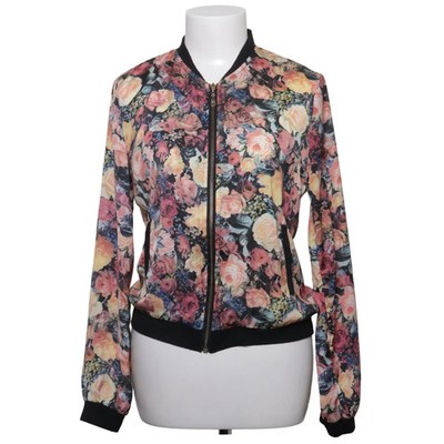Love Look, Bomberjacke, Damen, Größe: 38, Mehrfarbig, Blumen #JVJ