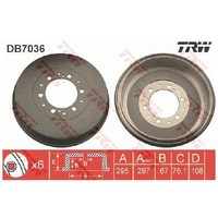2X Bremstrommel Hinten FüR Toyota Hilux N1 N2 2.4 2.5 2.8 3.0 01 Bis 26 TRW Neu