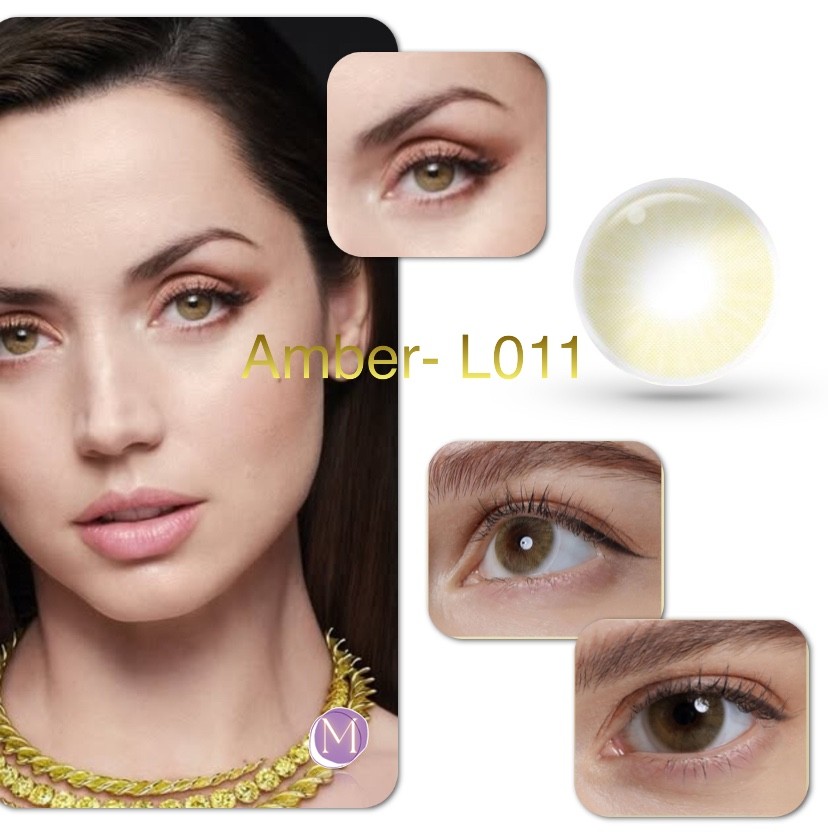Natural Lemon 🍋 Lenses + Contact Lens Case 5