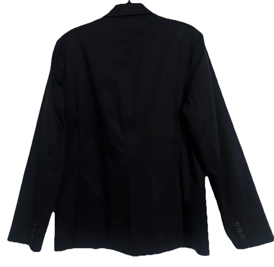 Structure Men’s Cotton Blazer Size L Black Sport Coat $120 Spring Suit Jacket - Image 2 of 4