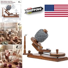 Versatile Wooden Yarn Winder 16 oz Capacity Easy Assembly for All Yarn Types