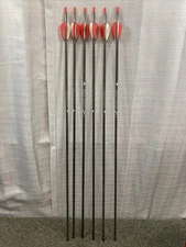 QTY 6 VICTORY BBVFS-350FQ BUCK BUSTER 350 SPINE 72P CARBON ARROW RED &WHITE VANE