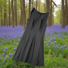 Alyx Dress Women 10 Black Sleeveless Fit Flare Party Cocktail Career Whimsygoth