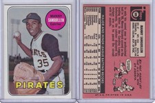 1969 Topps Baseball Card # 509 Manny Sanguillen Pittsburgh Pirates Catcher EXMT