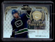 2020-21 Upper Deck Stature Century Momentous Henrik Sedin #CM-14