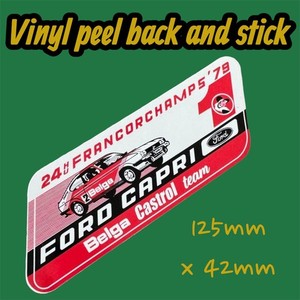 Francorchamps 79 Ford Capri Racing Rally race Classic Car Vinyl Sticker Decal Uk