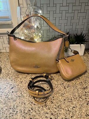 Coach Chelsea Bag & Wristlet Hologram Iridescent Oil Slick Leather
