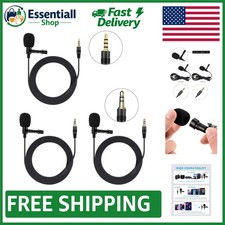 Versatile Lavalier Clip-On Microphone - Portable and Affordable for All Devices