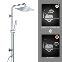 Görbach Regendusche Duschset Edelstahl Chrom Duschsystem Ohne Armatur