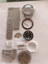 DIY Watch Part Kit for 8200 8215 Seamaster 300 007 42mm Case Dial Hands Strap